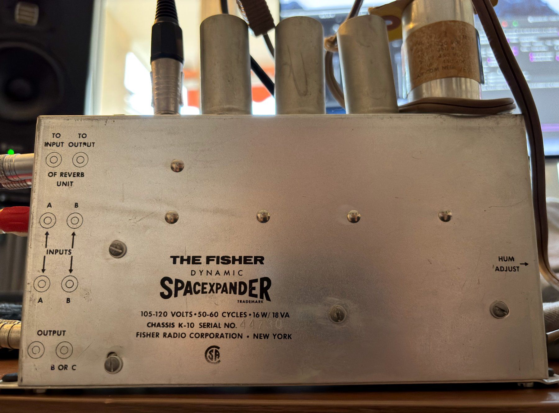 Strumenti musicali: Fisher K-10 spacexpander spring reverb effect K10 – Usato da Lausanne venduto da mpampouras