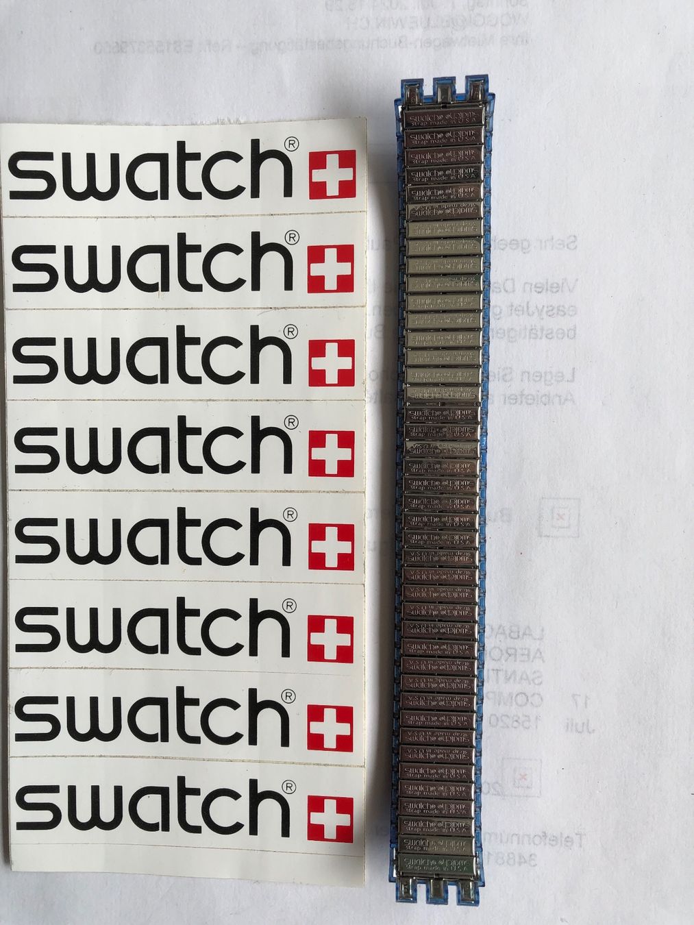Swatch Orologi: Swatch Uhrenarmband STOP WATCH VARIATION  von 1994 – Nuovo (secondo la descrizione) da Biel/Bienne venduto da winnertaco 1