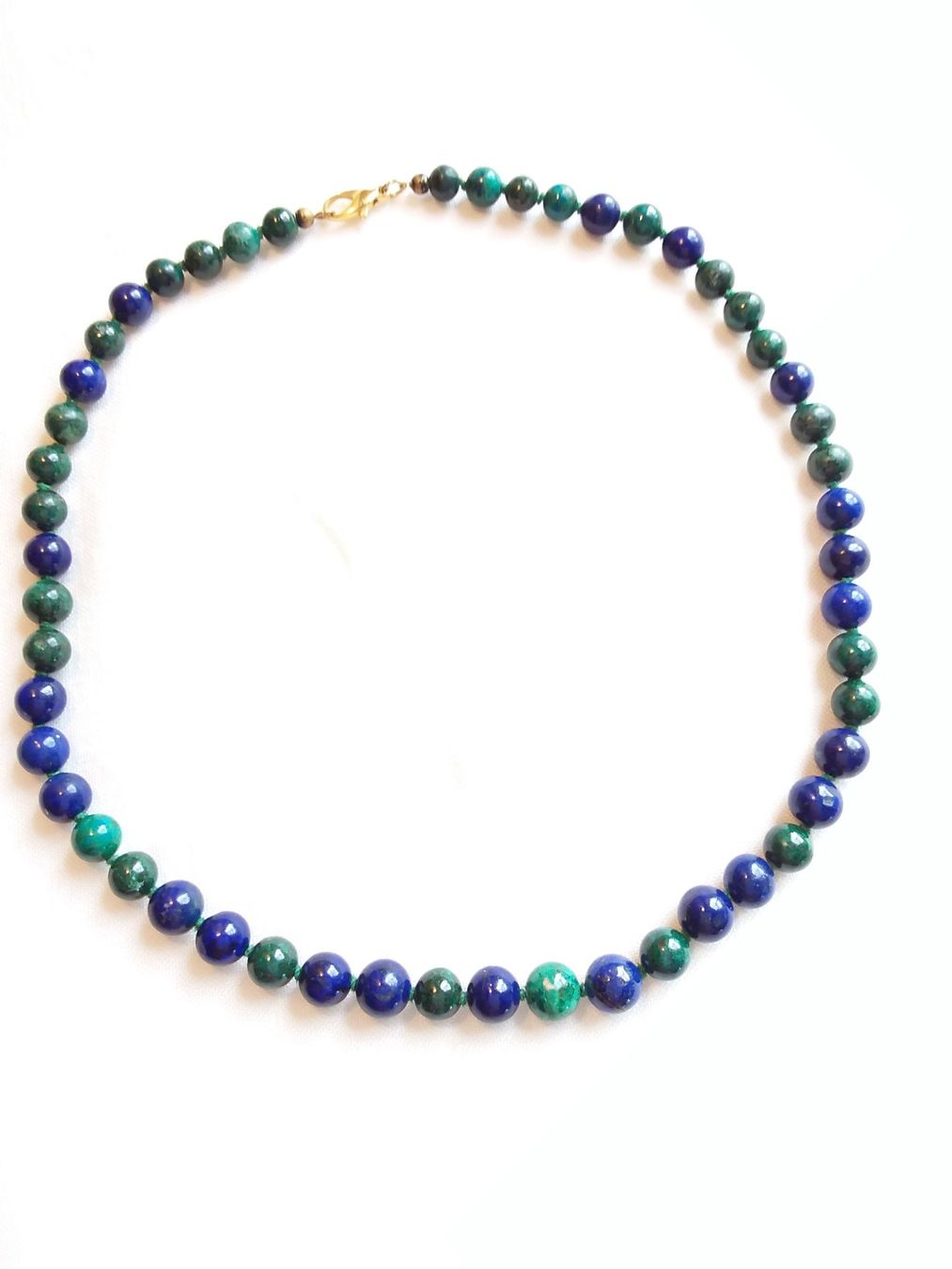Ketten: Feine Lapislazuli Malachit Halskette Collier – Gebraucht aus Zürich von Aleick 2