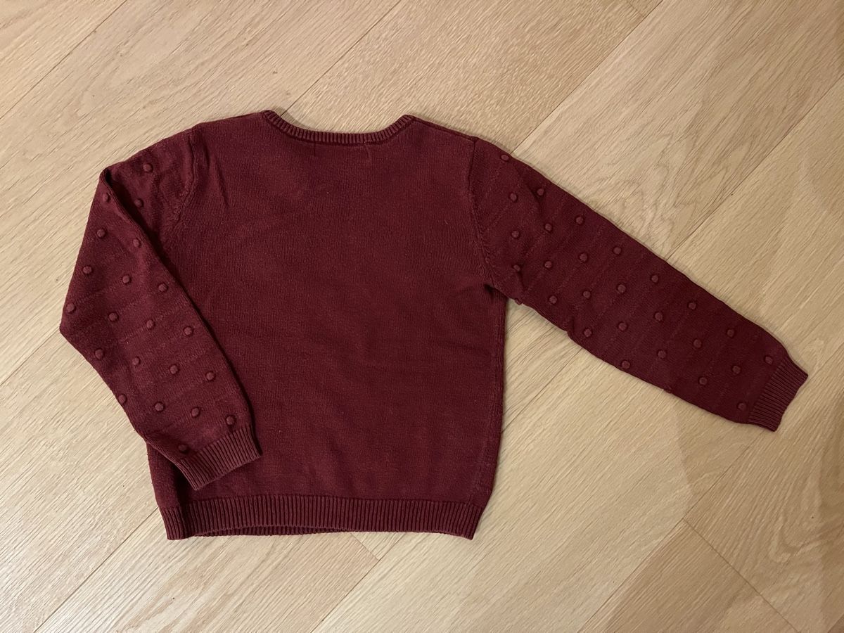 H&M Pullover & Sweatshirts: Dark red knit sweater, size 110/116 – Gebraucht aus Planken von R4gskL7 2