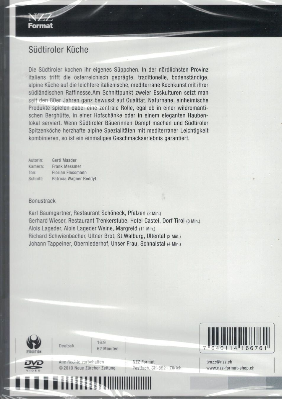 Tutti i DVDs: NZZ Format Box - Italienische Küche – Nuovo e nell'imballaggio originale da Wolfhausen venduto da uchuva26 5