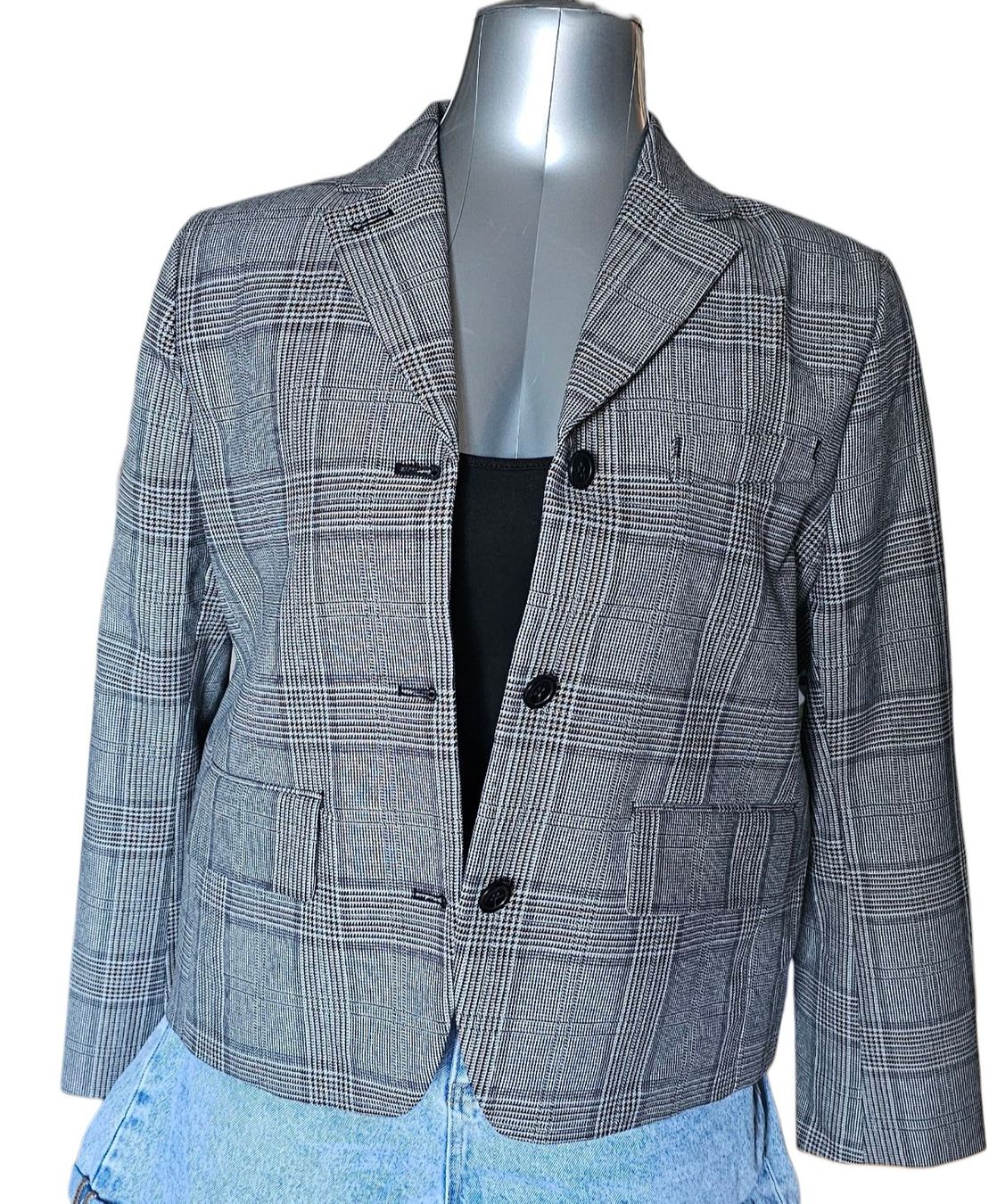 H&M Vestes: H&M Blazer im Karomuster, Grösse L – Neuf (Voir description) à Langenthal par SecondChanceShop 1