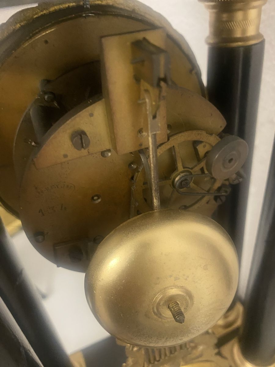 Orologi da terra & Orologi da parete: Antike Pendule schwarz-gold aus Holz – Usato da Adetswil venduto da rof01 4