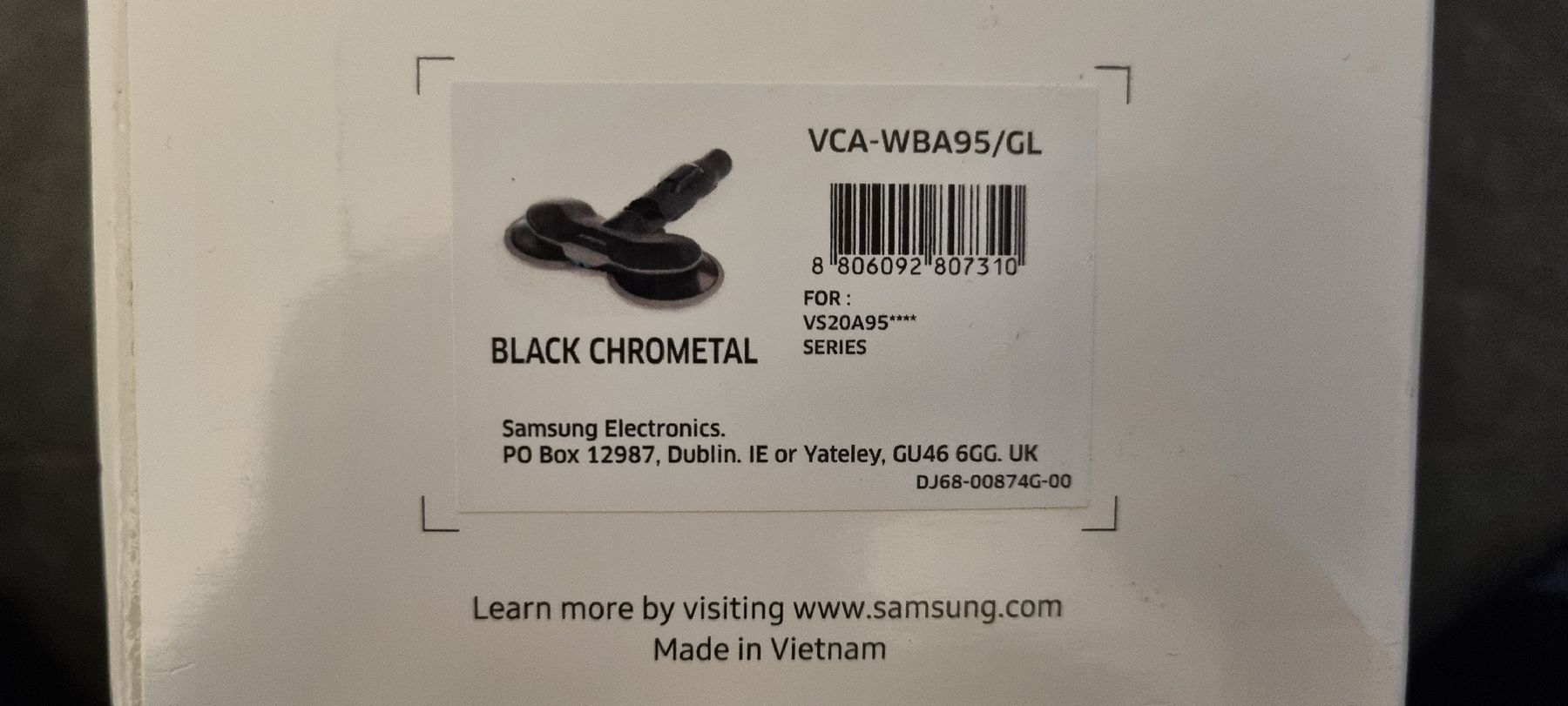 Samsung Aspirapolveri & Accessori: Samsung Spinning Sweeper VCA-WBA95/GL – Nuovo e nell'imballaggio originale da Birmensdorf ZH venduto da borstenking 4