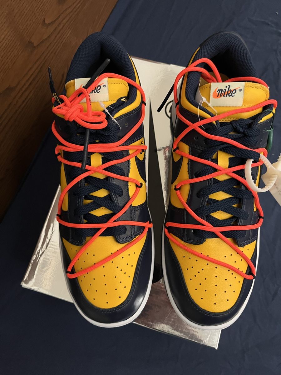 Nike Herrenschuhe: Nike Dunk low x Off White Michigan US 11 DS – Neu und originalverpackt aus Zürich von p.kanne 2