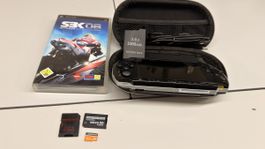 Sony PSP Slim & Lite mit Spiel SBK 08 und Zubehör