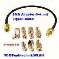 SMA HF Adaptersatz mit Kabel SMA Adapter Stecker Buchse