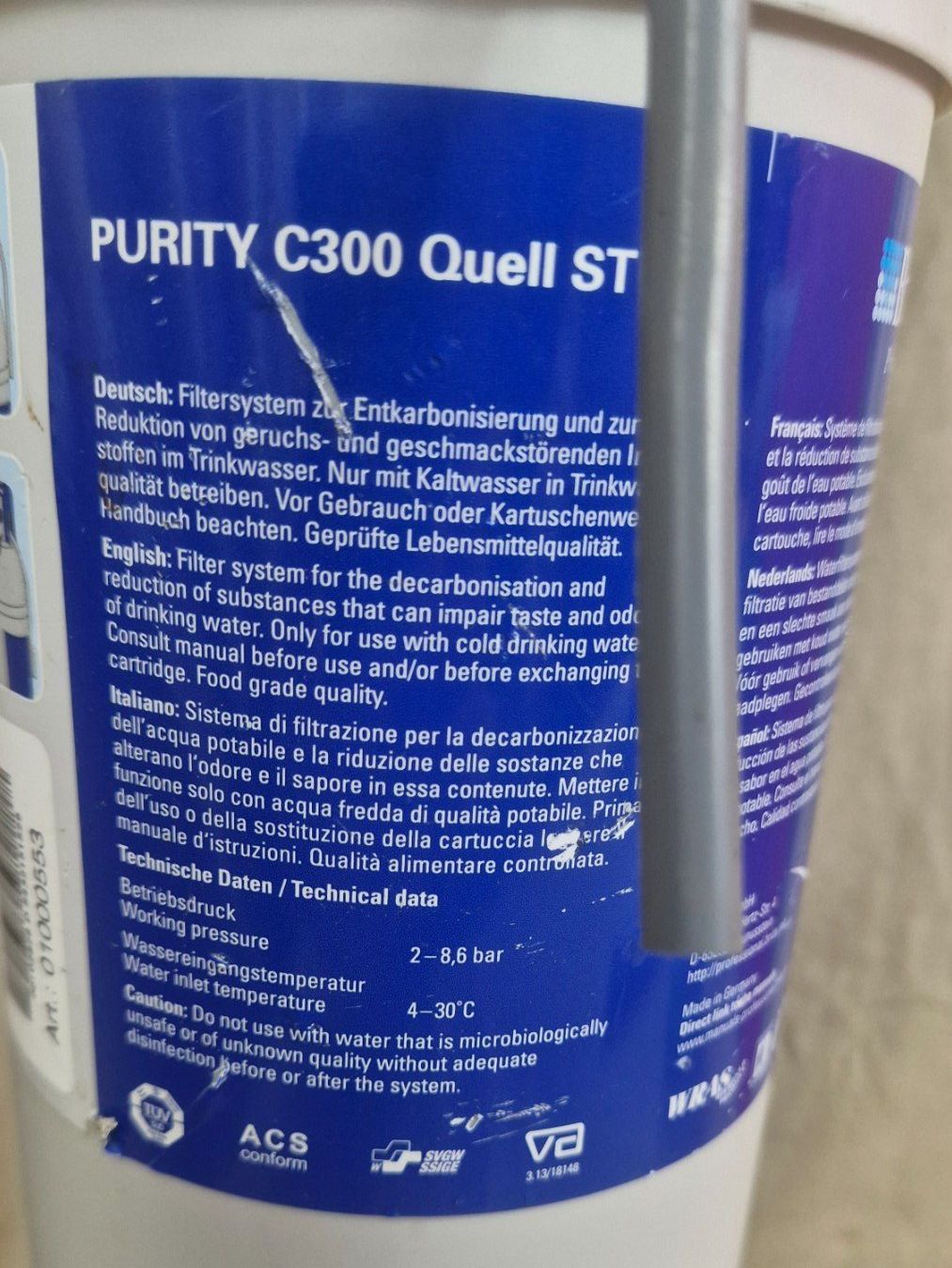 Sanitari: Brita Filter Prurity C300 Quell ST (170) – Usato da Dorf venduto da Miner-supply 1