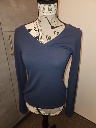 Dunkelblaues Oberteil von Fox's, Grösse S 34