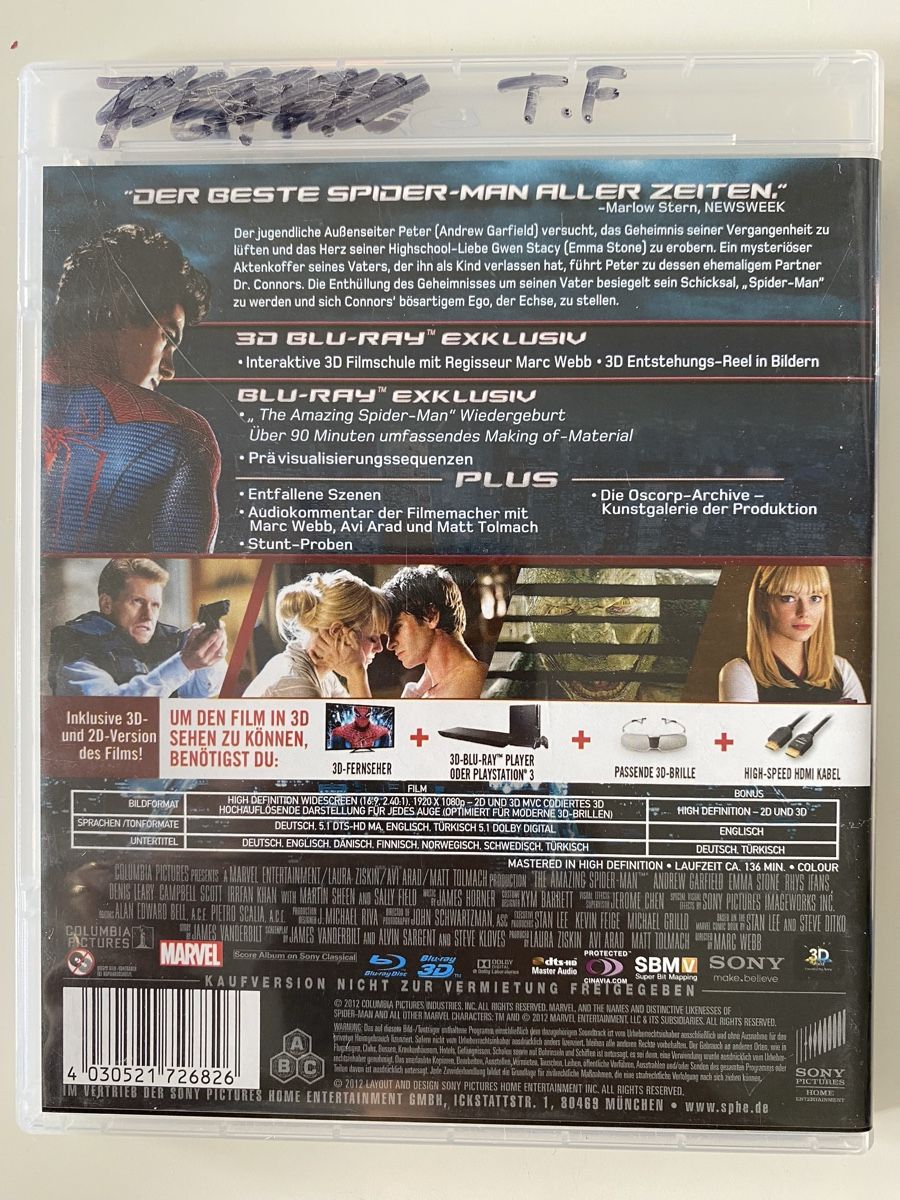 Tutti i DVDs: The Amazing Spiderman - 3D – Usato da Gasel venduto da Ntomate 1