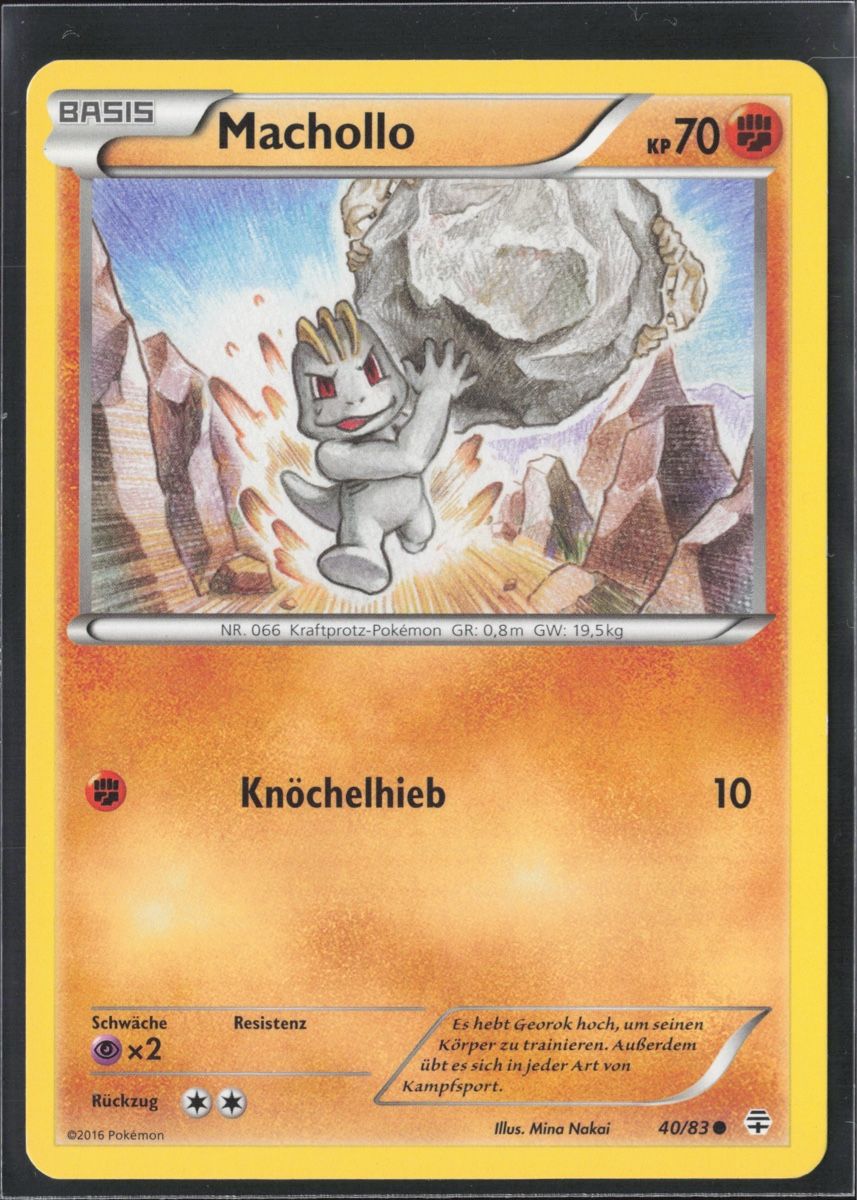 Pokémon Sammelbilder & Trading cards: POKÉMON / Machollo / Generations 🇩🇪 – Gebraucht aus Herzogenbuchsee von TCG-High-Quality