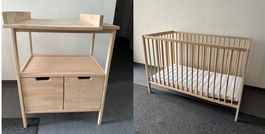 Babybett + Wickelkommode AT4 (nur als Set)