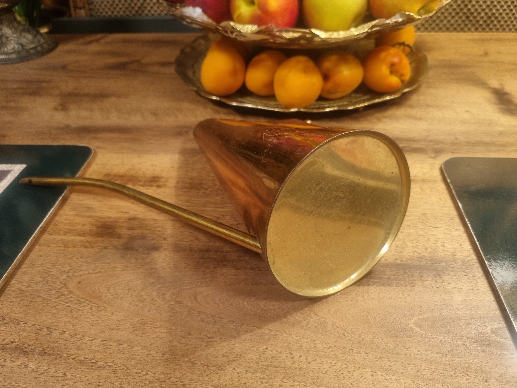 Annaffiatura & Irrigazione: Mid Century Giesskanne Kupfer Messing Holzgriff – Usato da Scharnachtal venduto da devin03 8