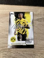 Topps BVB 2020-21 XXL Karte Akanji mit Autogramm