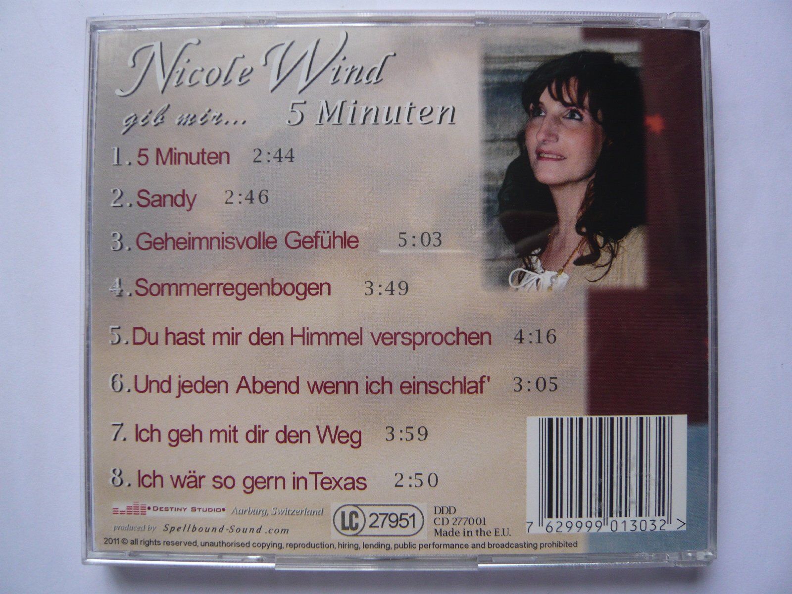 CD: NICOLE WIND 5 MINUTEN – Usato da Winterthur venduto da Cajun 1
