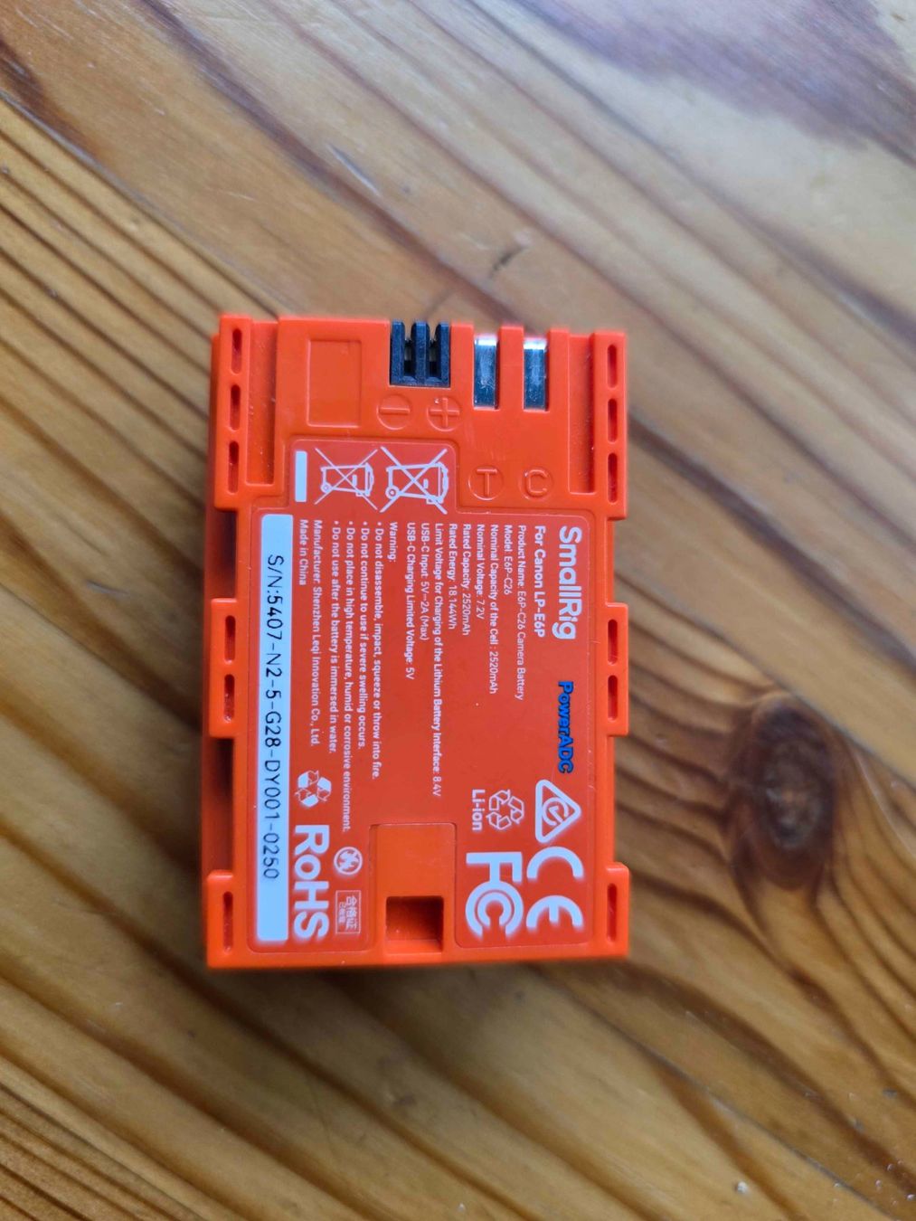 Canon Batterie: Smallrig Canon Akku LP-E6P mit 2520 mA – Usato da Cagiallo venduto da aixsyd