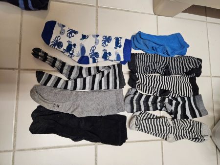 Socken 9Paar gestreift und mit Motiv Gr 31-34