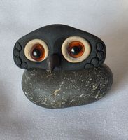 Eule Figur ist aus Naturstein Handgemacht  einzigartige