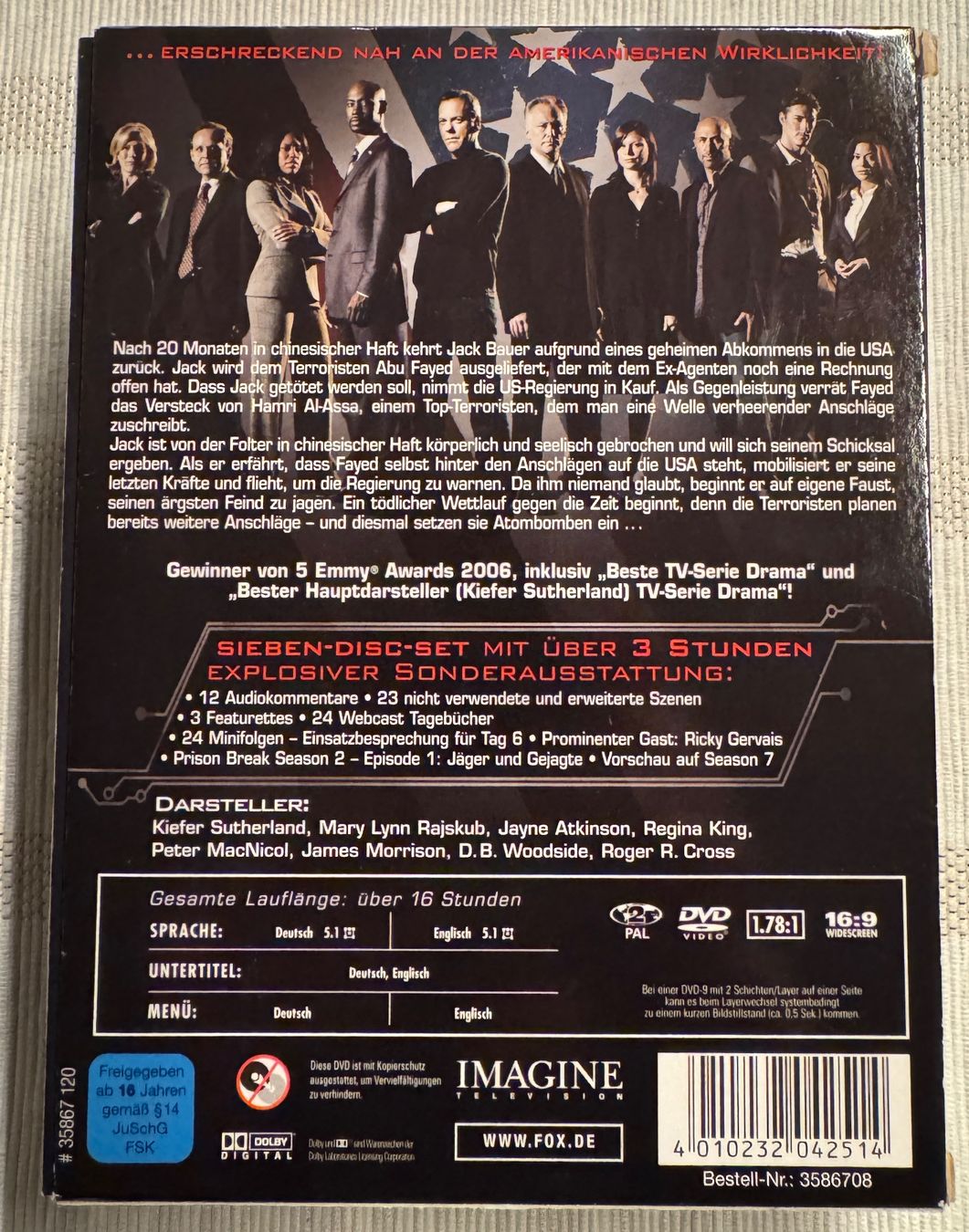 Tutti i DVDs: 24 - Season 6 - Kiefer Sutherland - DVD – Usato da Arbon venduto da drs64 1