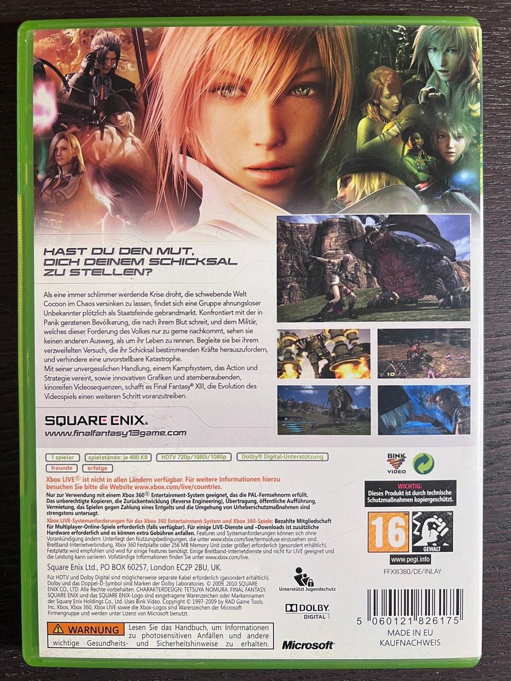 Microsoft Spiele: Final Fantasy XIII – Gebraucht aus Zürich von GameFreunde 1