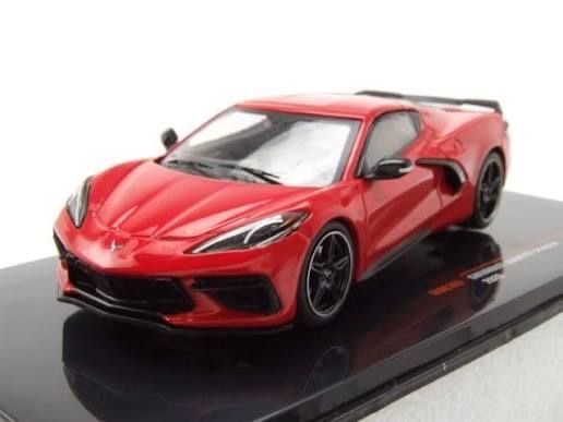Chevrolet Modellini d'auto: CORVETTE STINGRAY C8 2020 ROT 1:43 IXO – Nuovo e nell'imballaggio originale da Suhr venduto da Moebelsiralfred 1