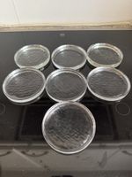 7 stilvolle Glasuntersetzer, Ø 10 cm, neuwertig 🔝 Glasi ?