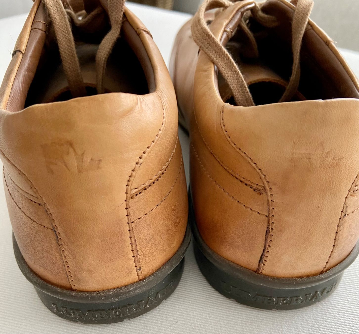 Herrenschuhe: Herrenschuhe ungetragen, Leder, hellbraun, 42 – Neu (gemäss Beschreibung) aus Pratteln von Arthband 3