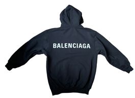 BALENCIAGA Archetype Logo Detail Cotton Hoodie 🖤