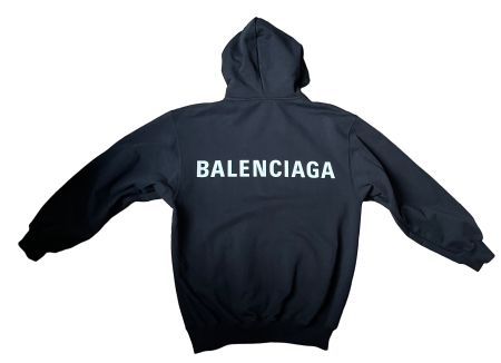 BALENCIAGA Archetype Logo Detail Cotton Hoodie 🖤