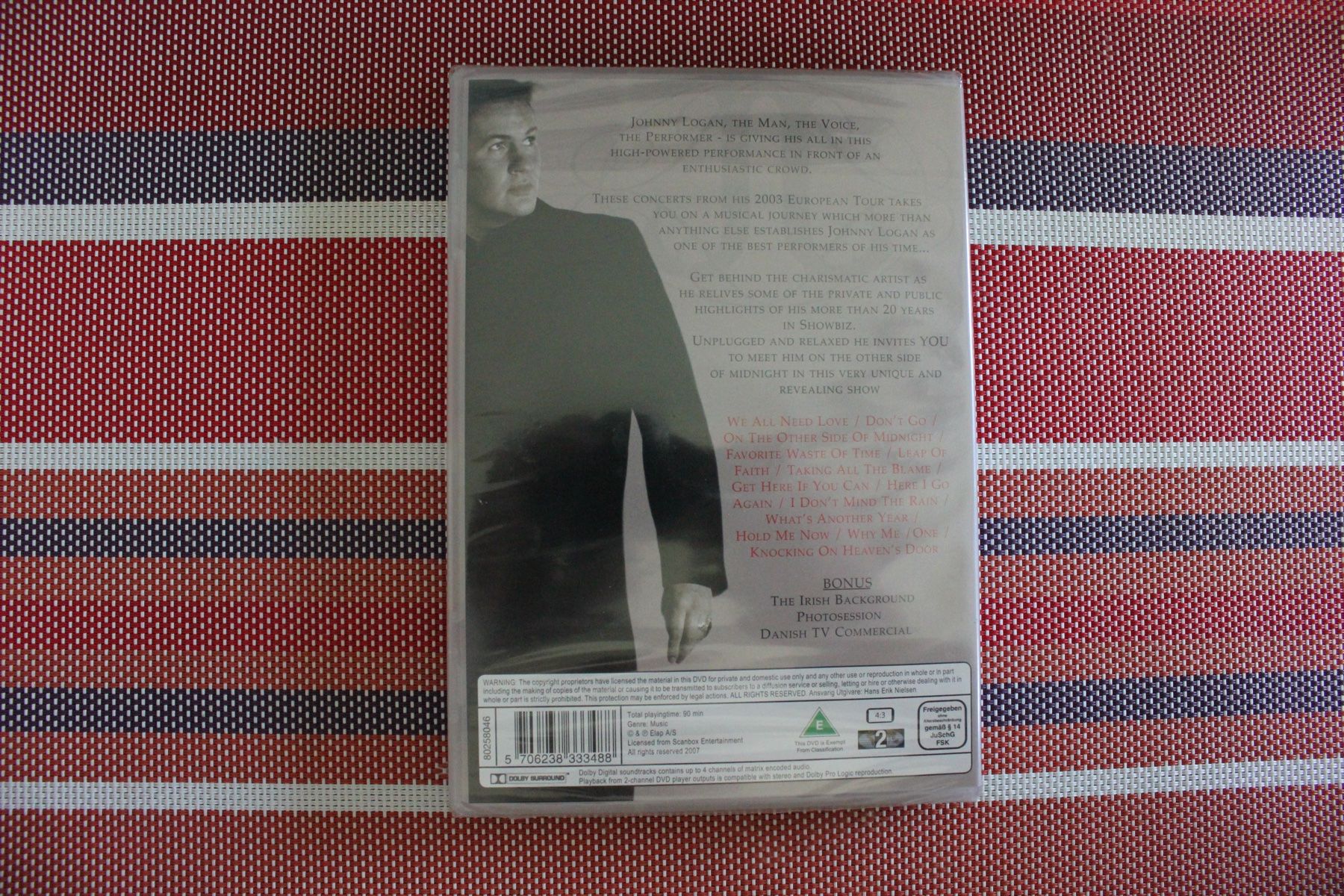 Tutti i DVDs: Johnny Logan We All Need .. Live DVD NEU – Nuovo e nell'imballaggio originale da Geroldswil venduto da Schlumpfine1973 1