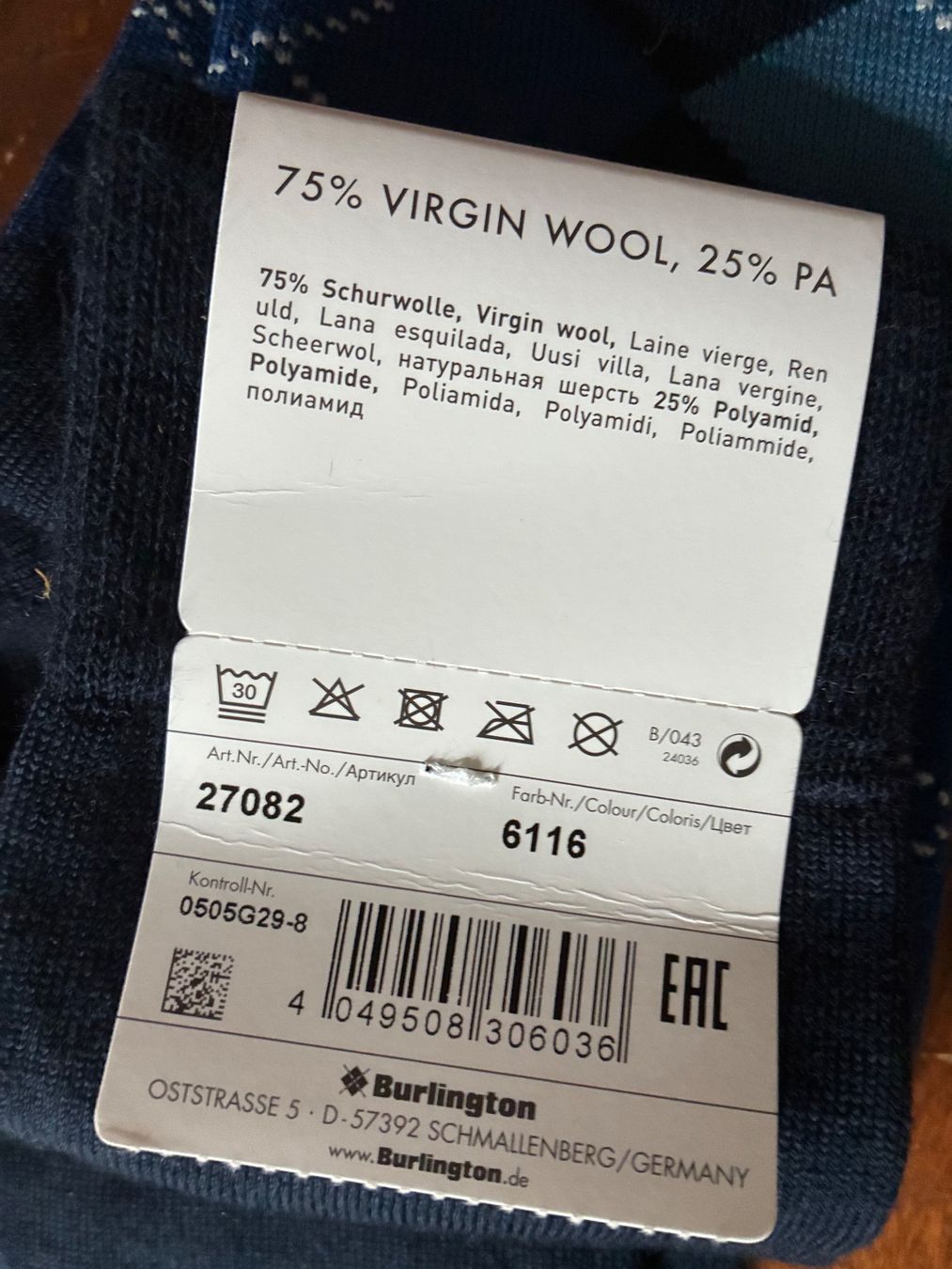 Burlington Socken: Chaussettes Burlington, laine – Neu und originalverpackt aus Paudex von mic_z7q9 3