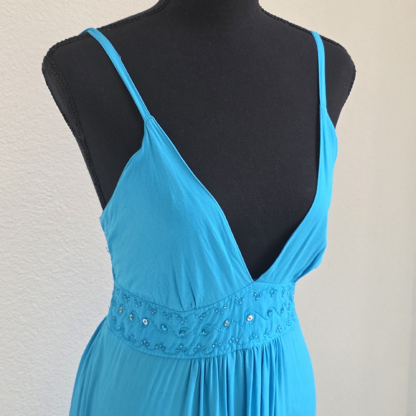 Vestiti: Langes Sommerkleid blau Grösse L  – Usato da Rheinsulz venduto da Gilea 1
