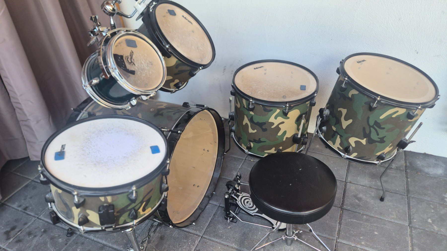 Instruments de musique: Schlagzeug Set getarnt DDrum camouflage – D'occasion à Sagogn par Sulayka 5