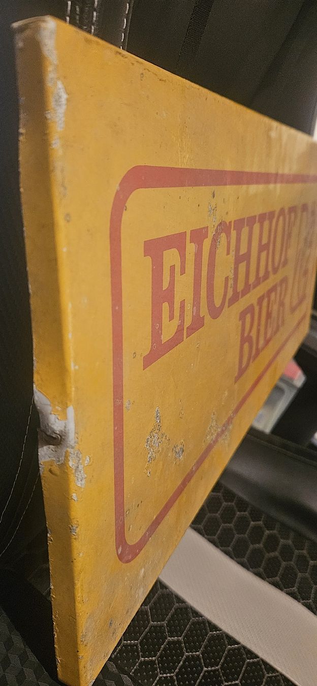 Eichhof Schilder: Eichhof Bier Blechschild massiv - selten – Gebraucht aus Belp von Ginus85 2