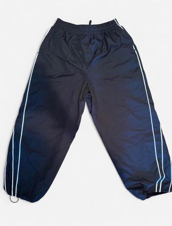 Jaded London Black Baggy Track Pants – Grösse S – ungetragen