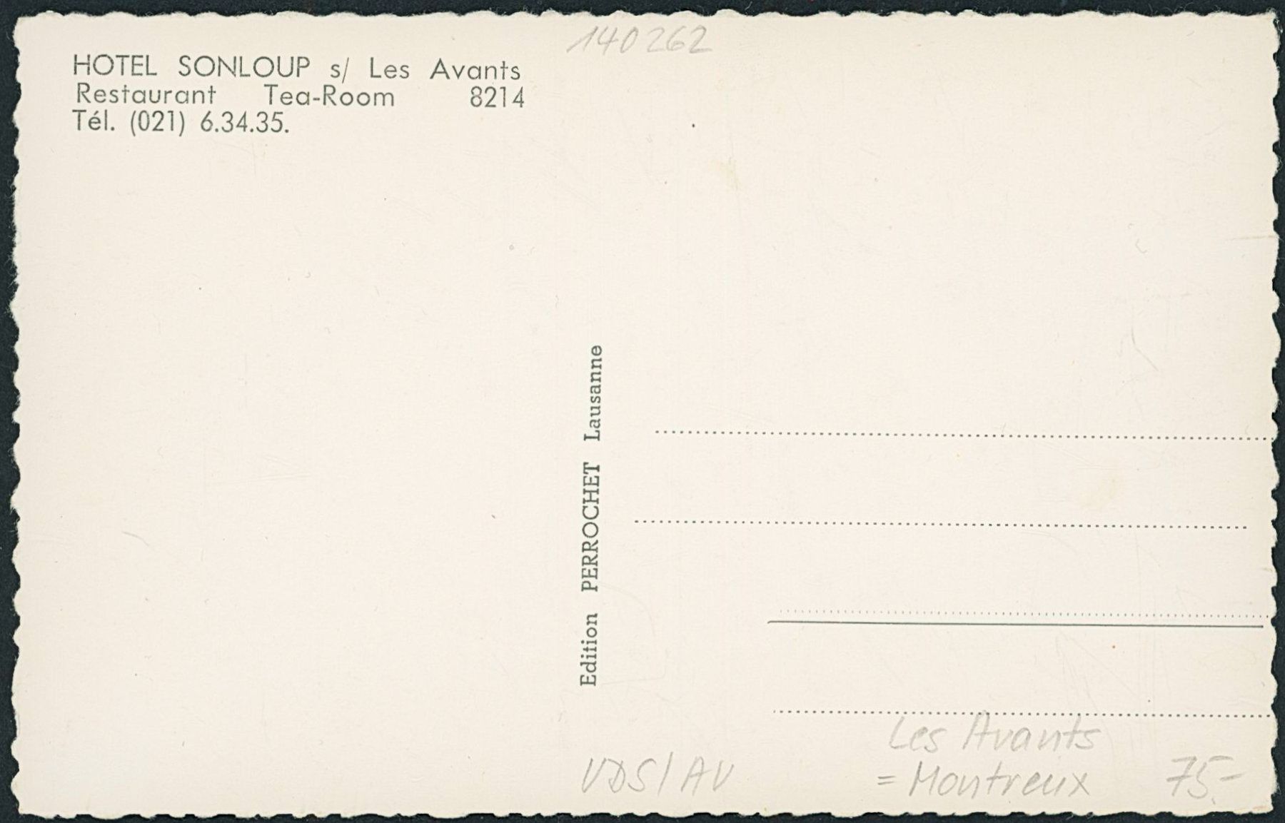 Cartoline postali: VDS Les Avants - Montreux – Nuovo (secondo la descrizione) da Schindellegi venduto da dolpitz 1