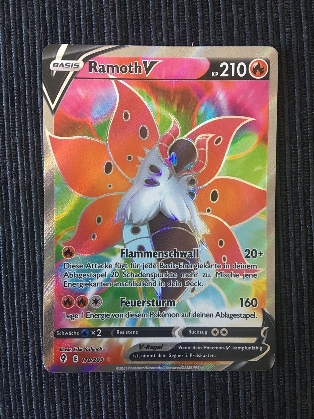Pokémon Carte collezionabili: Pokemon Ramoth V Fullart Drachenwandel Deutsch – Nuovo (secondo la descrizione) da Wabern venduto da Collectfun