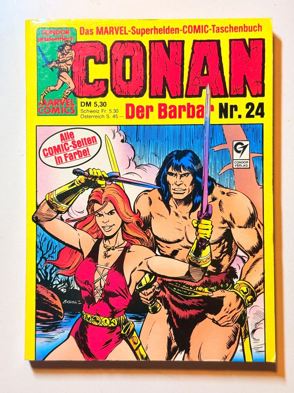 Fumetti: Conan der Barbar Nr. 24, Marvel Comic-Taschenbuch TOP! – Usato da Zuerich venduto da SonderArt-Wertgut