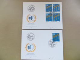 2 FDC BIT 1994 (Einzelmarke + Viererblock)