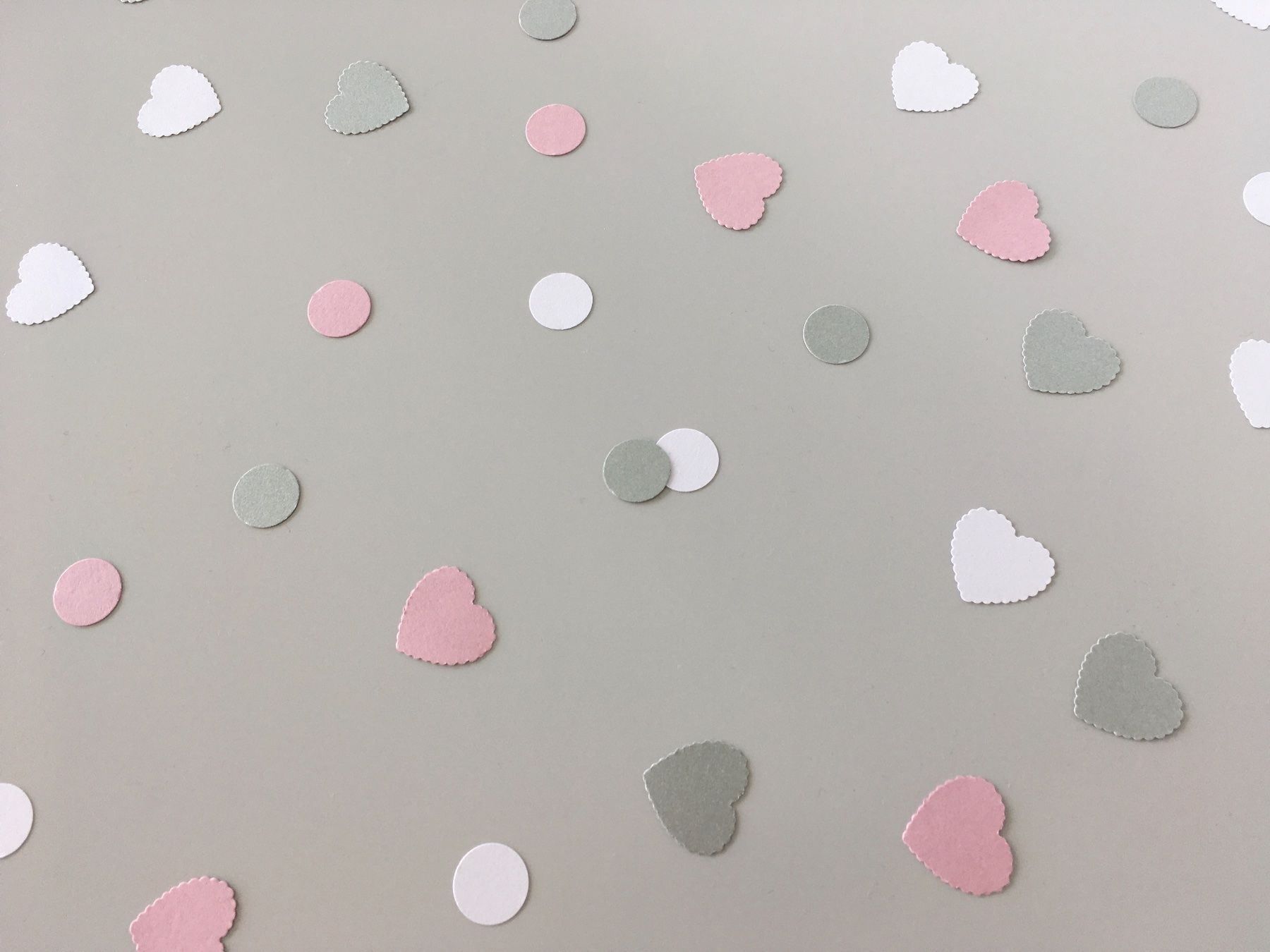 Tutte le decorazioni: Konfetti Blush - Weiss - Silber HerzRund – Nuovo e nell'imballaggio originale da Zollikofen venduto da poppala 3