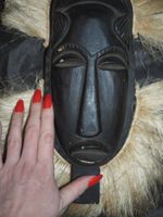Afrikanische Holzmaske, Wanddeko, Kunstobjekt, Rarität