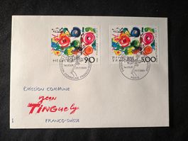 FDC 1988 Schweiz Frankreich