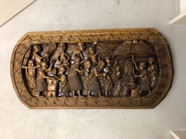 Einmalig Afrika  Schnitzerei für/als Wand/Tisch122x60x40Holz