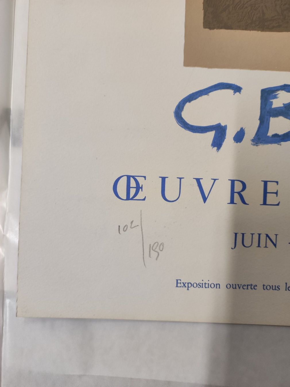 Grafica & Litografie: GEORGES BRAQUE - OEUVRE GRAPHIQUE - SIGNIERT – Usato da Goldach venduto da Gaip 2