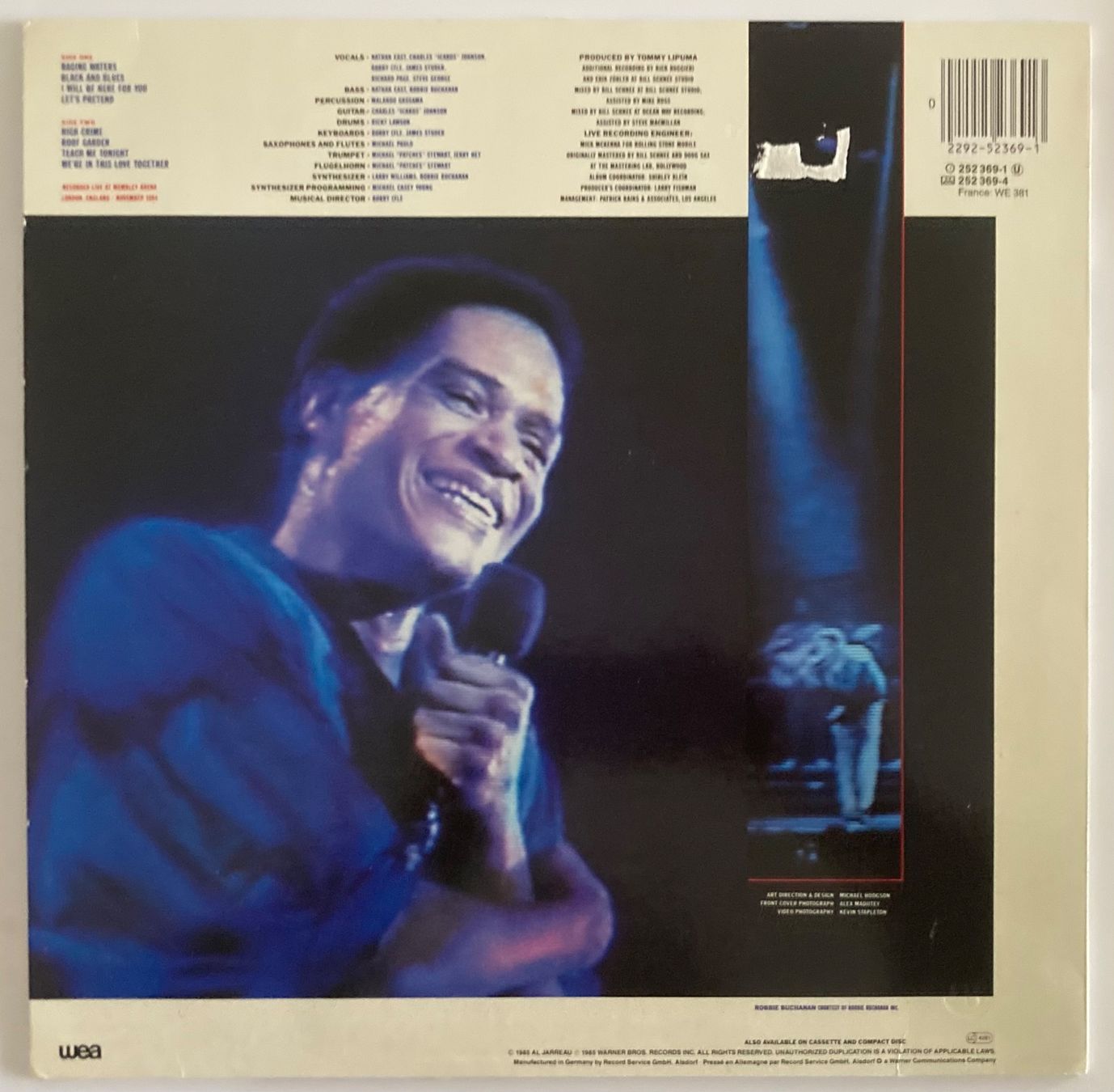 Dischi in vinile: AL JARREAU - IN LONDON – Usato da Poliez-Pittet venduto da Newtown-Records 1