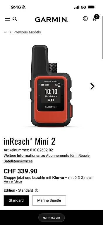 GPS & Strumenti di misurazione: Garmin inreach Mini 2 – Usato da Zürich venduto da kom_t9rx 2