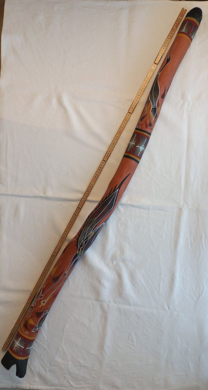 Musikinstrumente: Didgeridoo, Red Cedar mit Jabiru Motiv – Gebraucht aus Oberkirch LU von Renntiger0 1