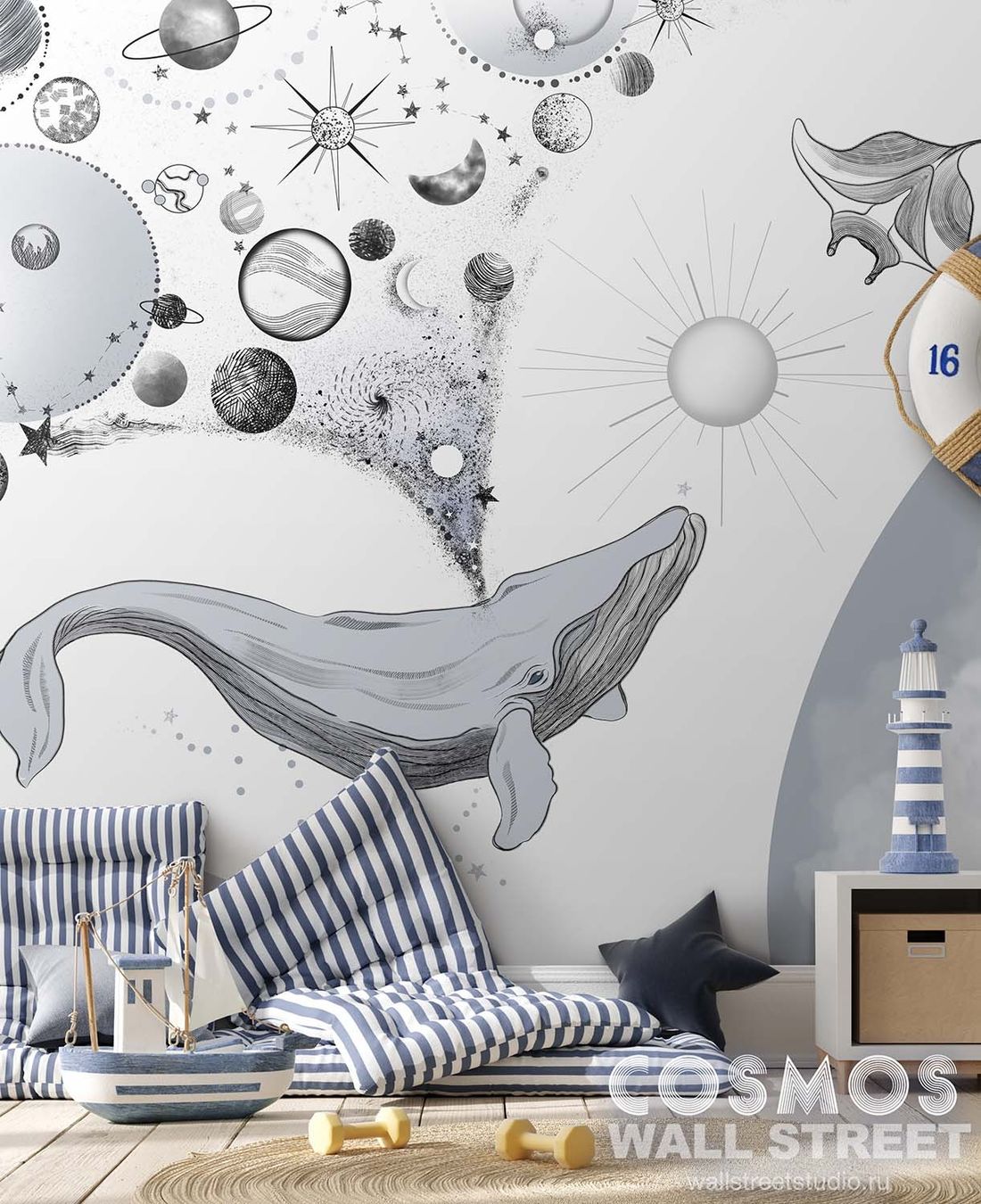 Tapeten: Magic Whale Wallpaper, Space Planets Wall Mural For Kids – Neu (gemäss Beschreibung) aus Adliswil von ang_ry5z 2
