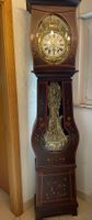 Antike Standuhr Lansalot Holz mit Goldverzierungen