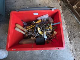 Werkzeugkiste, diverse Bohrern